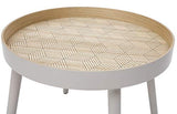 By Demeyere « Holly » Tables Basses gigognes en Bois à Motif (Beige)