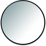 Umbra Hub Miroir Mural Rond Avec Cadre En Caoutchouc Pour Salon, Salle De Bain, Chambre, Entrée et Bien Plus Encore, Noir, 61cm 1008243-040