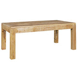 FineBuy Table Basse Bois Massif Mangue Table de Salon 110 x 47 x 60 cm | Table d'appoint Style Maison de Campagne | Meubles en Bois Naturel | Table en Bois Massif Meubles en Bois Massif