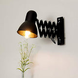 Lampe murale à enfiler Noir uni Métal E27 style loft Liseuse Lampe de Lecture Applique murale Bureau