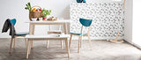 Miliboo Chaises Design Bois et Blanc (Lot de 2) Leena