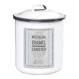 Kitchen Craft LNENSTORE Boîte de Rangement, Acier, Blanc/Gris, 9 x 12 x 16 cm