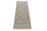 CARPETIA Tapis Sisal Intérieure & Extérieure Balcon Cuisine Terrasse Salle de Séjour - Motif À Losange - Beige crème Größe 140x200 cm