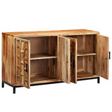 vidaXL Buffet Bois d'Acacia Massif Bahut Commode Vaisselier Meuble Rangement