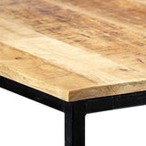 vidaXL Bois de Manguier Massif Brut Table à Dîner Table de Salle à Manger Table de Cuisine Table de Repas Table à Manger Maison Intérieur 180x90x75 cm