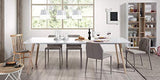 Kave Home - Chaise Tressia en Bois Massif de Caoutchouc