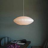 Raelf Île de style country américain lustre lumière bougie classique E27 Lampes Suspension Lampe Plafonnier Suspension d'éclairage au plafond Designer George Nelson Bubble Saucer tête unique plat Scoo