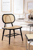 SKLUM Chaise en Bois Leila Noir uni