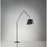 Lampadaire Artemide Tolomeo Mega base de corps avec la tige et diffuseur - 360 mm, Dimmable, Noir, Noir, Tissu noir