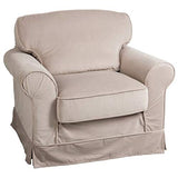Paris Prix - Fauteuil Design romuald 102cm Beige