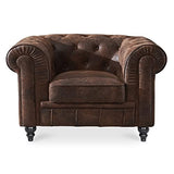 INTENSE DECO Fauteuil Chesterfield Vintage