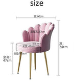 LHY HOME LUHUIYUAN Chaise Scandinave en Velours Pieds De Tabouret en Titane Fauteuil Salle À Manger Salon pour Salon/Chambre/Balcon,Blanc