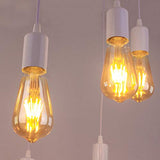 Blanc 8 Lumières Lustre Rétro Lustre Lustre Lustre Lustre Industriel Loft Encastré Montage Plafond Luminaire...