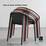 Umbra Ringo Chaise de Salle à Manger Moderne pour intérieur ou extérieur, Sierra, Métal, Terre Cuite, Marron, Taille Unique