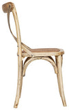 Biscottini Chaise Salle a Manger Bois 86x42x46 cm | Chaise bistrot Bois Made in Italy | Chaise Bois Finition Vintage | Chaise en rotin