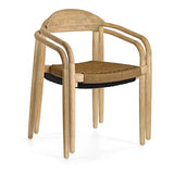 Kave Home - Chaise Nina Beige Eucalyptus FSC 100%