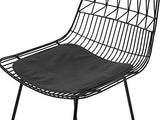 Beliani - Chaise de Bar - Preston - Acier, Noir
