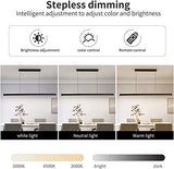 Suspension Luminaire LED moderne, luminaire suspension Noir Design Linéaire Dimmable avec télécommande, luminaire suspendu Réglable 32W pour Salle à Manger Salon Îlot de Cuisine Bureau, 80cm