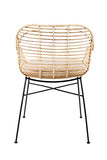 Felis Lifestyle 1200141 Armchair Tiger Rotin avec coussin 57x60x79 cm