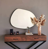 Gozos Denia Miroir Murale | Asymétrique Miroir | Objet Décoratif pour Les Murs | Idéal comme Objet de Décoration en Salon, Salle de Bain, Miroir Maquillage | 75 x 55 x cm