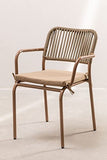 SKLUM Chaise de Jardin Empilable Arhiza Brun Moka