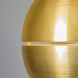 QAZQA Rétro Suspension/Lustre/Luminaire/Lumiere/Éclairage rétro or 40 cm - Slice Aluminium Doré Rond/Globe E27 Max. 1 x 60 Watt/intérieur/Salon/Cuisine