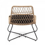 Oviala Lot de 2 fauteuils de Jardin en résine tressée