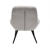 The Home Deco Factory Fauteuil Design incurvé en Tissu Camden