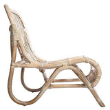 Atmosphera Créateur d'intérieur - Fauteuil Design en Rotin Tamara 75cm Naturel