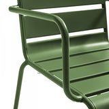 Oviala Palavas - Fauteuil de Jardin en métal Vert Cactus