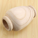 Ticarus Vase Decoratif Vase en Bois Massif pour Décoration de Table de Salon - Vase pour Pampa Fleurs en Bouteille - Ornement de la Maison