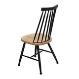 2X Chaise de Salle à Manger HWC-G69, Chaise pour la Cuisine, Style rétro, métal, gastronomie - Couleur Nature