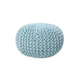 Beliani Pouf Bleu Clair 40 x 25 cm Conrad