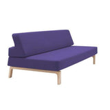 Softline Canapé lit Lazy Style scandinave en Tissu Bleu Indigo Couchage 134 * 200cm