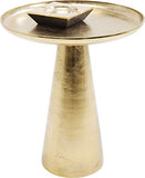 Kare 83466 Plateau Uno Table d'appoint en Laiton Doré Taille Unique 45 cm
