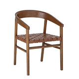 Bloomingville Chaise Design la Chaise Vitus de Couleur/en Bois Mindy - Cuir/Désigné