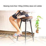 tabouret de bar avec dossier noir metal et bois industriel industrielle rétro Tabouret pivotant à hauteur réglable Tabouret de comptoir bar Tabouret rustique bois, Chaise de salle à manger scandinave