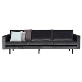 Esto Canapé 3 Places Rodeo Velours Gris Lounge Wohnideebilder Garniture de Sofa canapé Lounge 3 Places