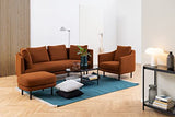 AC Design Furniture Bertha Table Basse, Verre, Gris, H: 42 x B: 95 x T: 50 cm