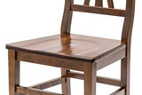 Meubles pour Tous 325 GLLE Lot de 2 chaises, Bois, Noyer, 46 x 44 x 90 cm