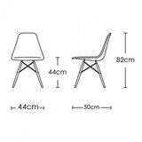 Lot de 4 chaises au Design Moderne de Style scandinave, Lia par MCC (Jaune)