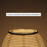 J.SUNUN Lampe de table, lampe de chevet de chambre à coucher de style japonais, petite lampe de table, lampe d’alimentation chaude, lampe créative, lampe de papier de riz, lumière ambiante douce