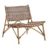 Tousmesmeubles Fauteuil en Rotin tressé - EKE - L 68.50 x l 75.50 x H 75 - Neuf