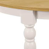 vidaXL Table de Salle à Manger Ovale Placage en Chêne Table à Manger Cuisine