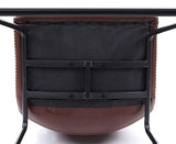 Mendler 2X Tabouret de Bar HWC-E54, Chaise de Bar/comptoir, Vintage - Similicuir Marron