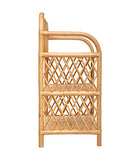Atmosphera - Meuble Étagère 3 Niveaux en Rotin H 76 cm