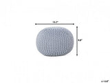 Beliani - Pouf - Conrad - 40 x 25 cm, Gris Clair