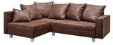 MASSIVMOEBEL24.DE Canapé d'angle (Marron) - Inspiration Vintage - Maia
