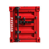 Creative Table Basse De Style Industriel Container Casier De Fer Art Canapé Table En Métal Table D'appoint Table D'angle Table De Téléphone Chambre Chambre Table De Chevet Décoration Meubles,Rouge