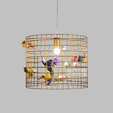 Lustre grande Suspension petite Volière diamètre 45cm